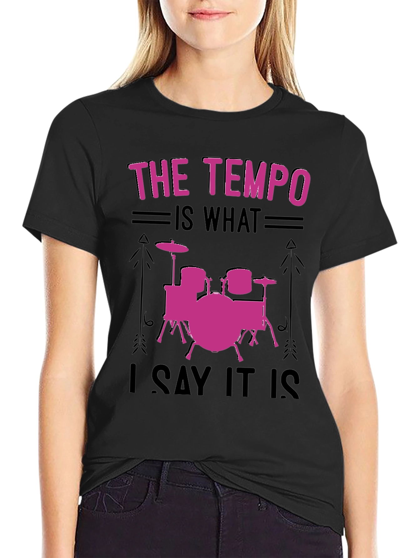 Tempo Drummer T-Shirt - Music Lover Gift