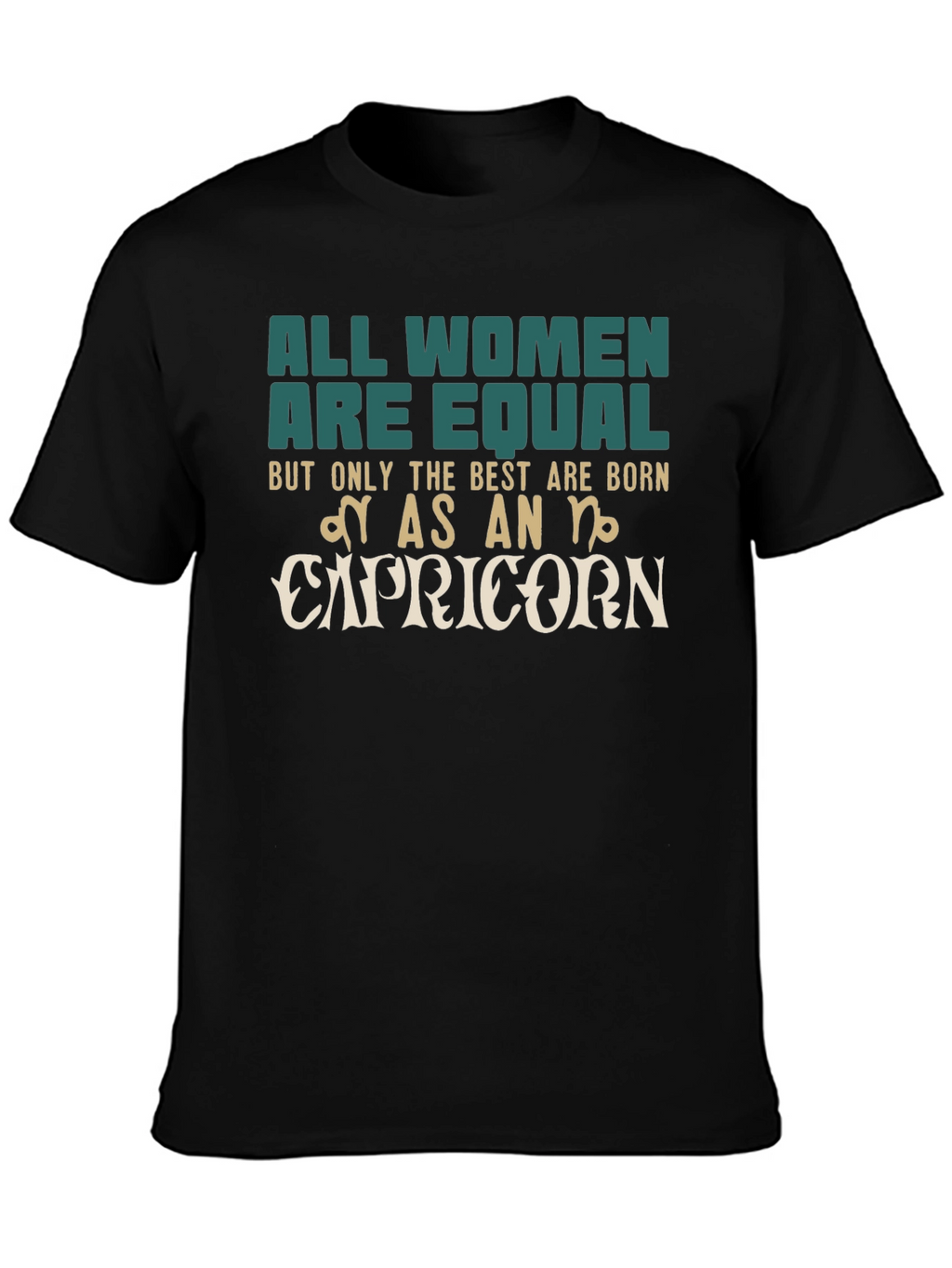 Capricorn Zodiac Womens Graphic T-Shirt
