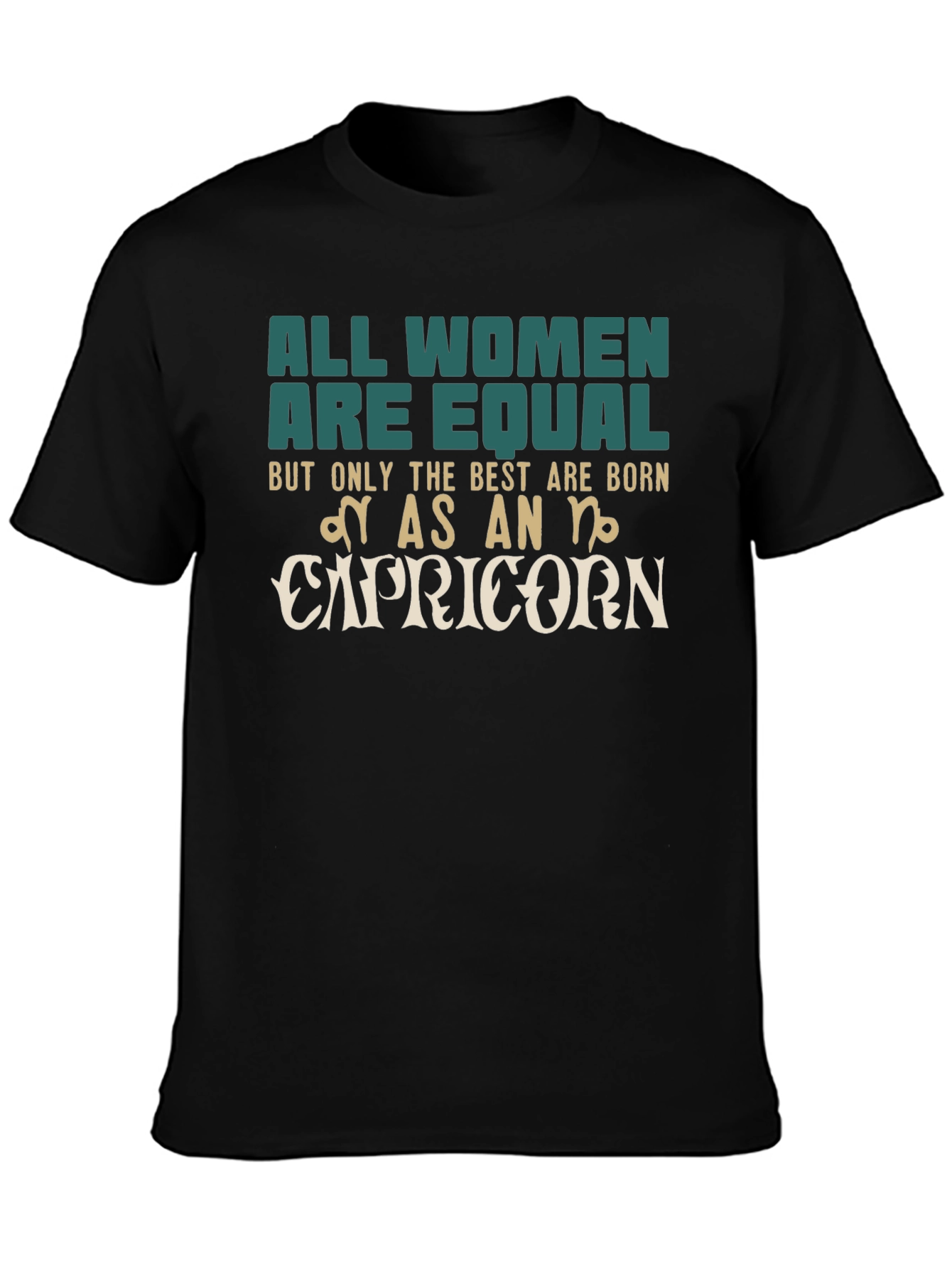 Capricorn Zodiac Womens Graphic T-Shirt