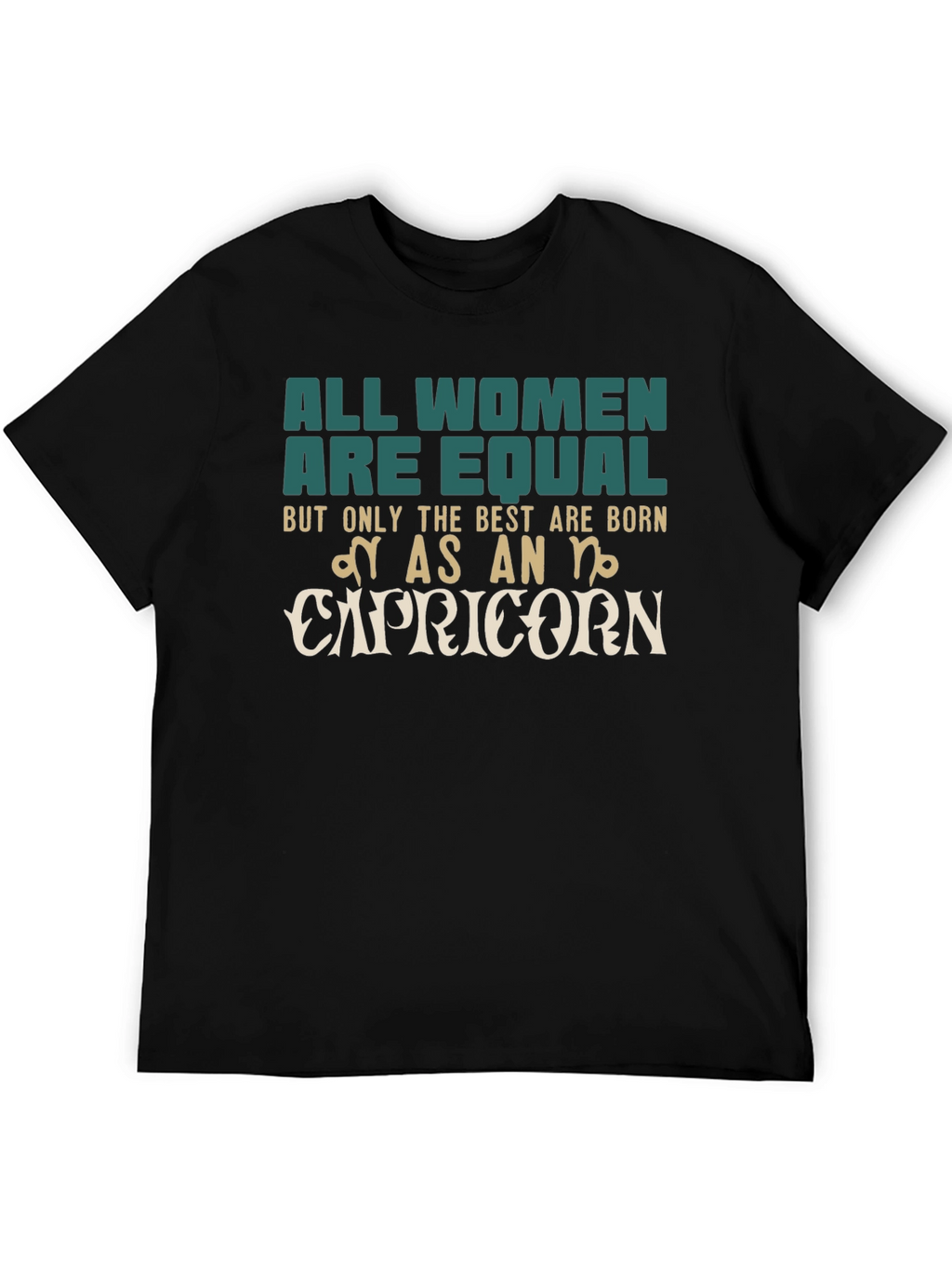 Capricorn Zodiac Womens Graphic T-Shirt