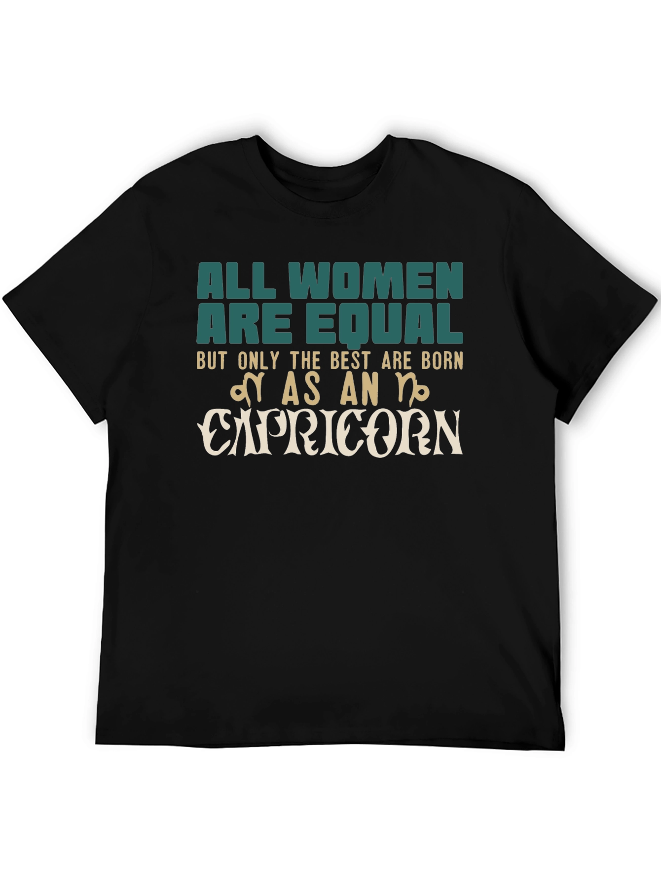 Capricorn Zodiac Womens Graphic T-Shirt