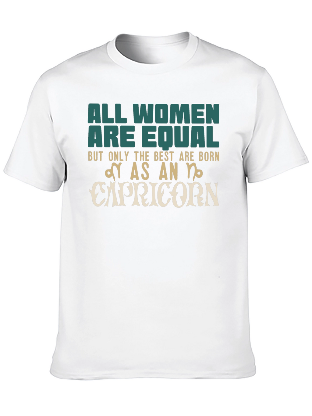 Capricorn Zodiac Womens Graphic T-Shirt