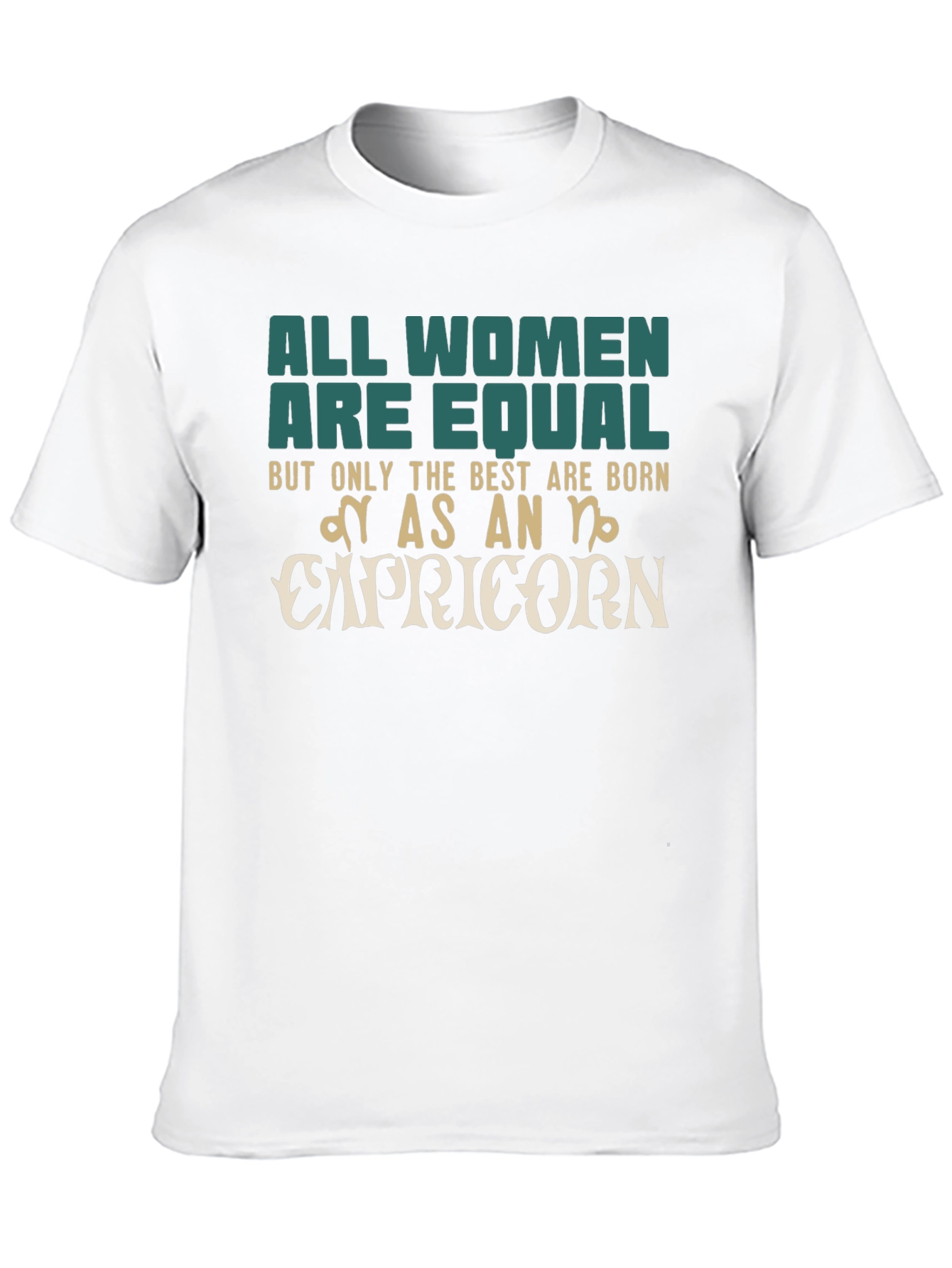 Capricorn Zodiac Womens Graphic T-Shirt