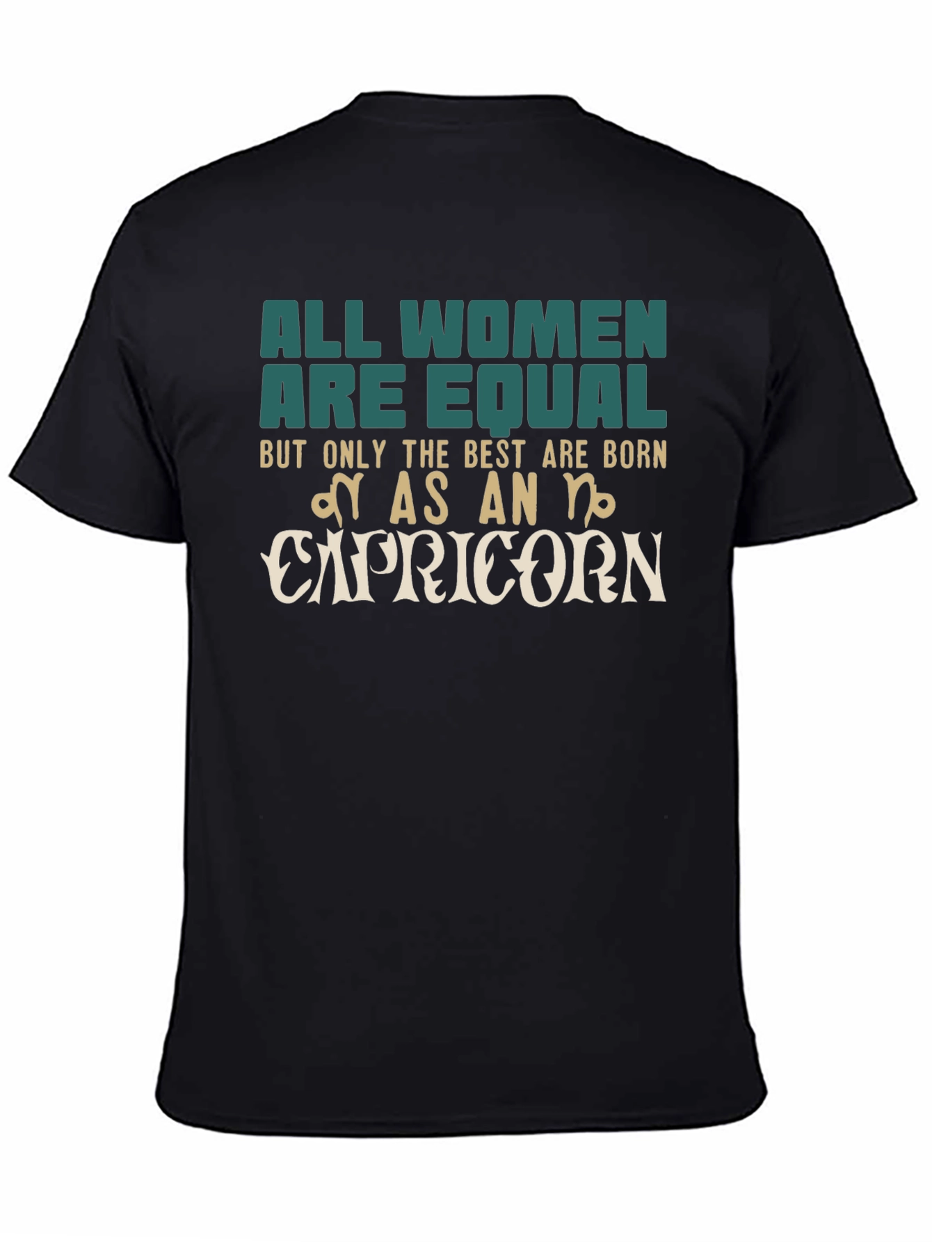 Capricorn Zodiac Womens Graphic T-Shirt