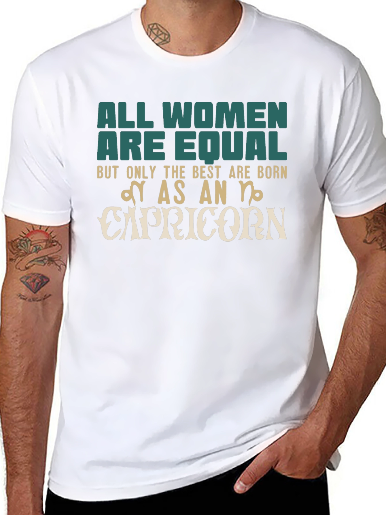 Capricorn Zodiac Womens Graphic T-Shirt