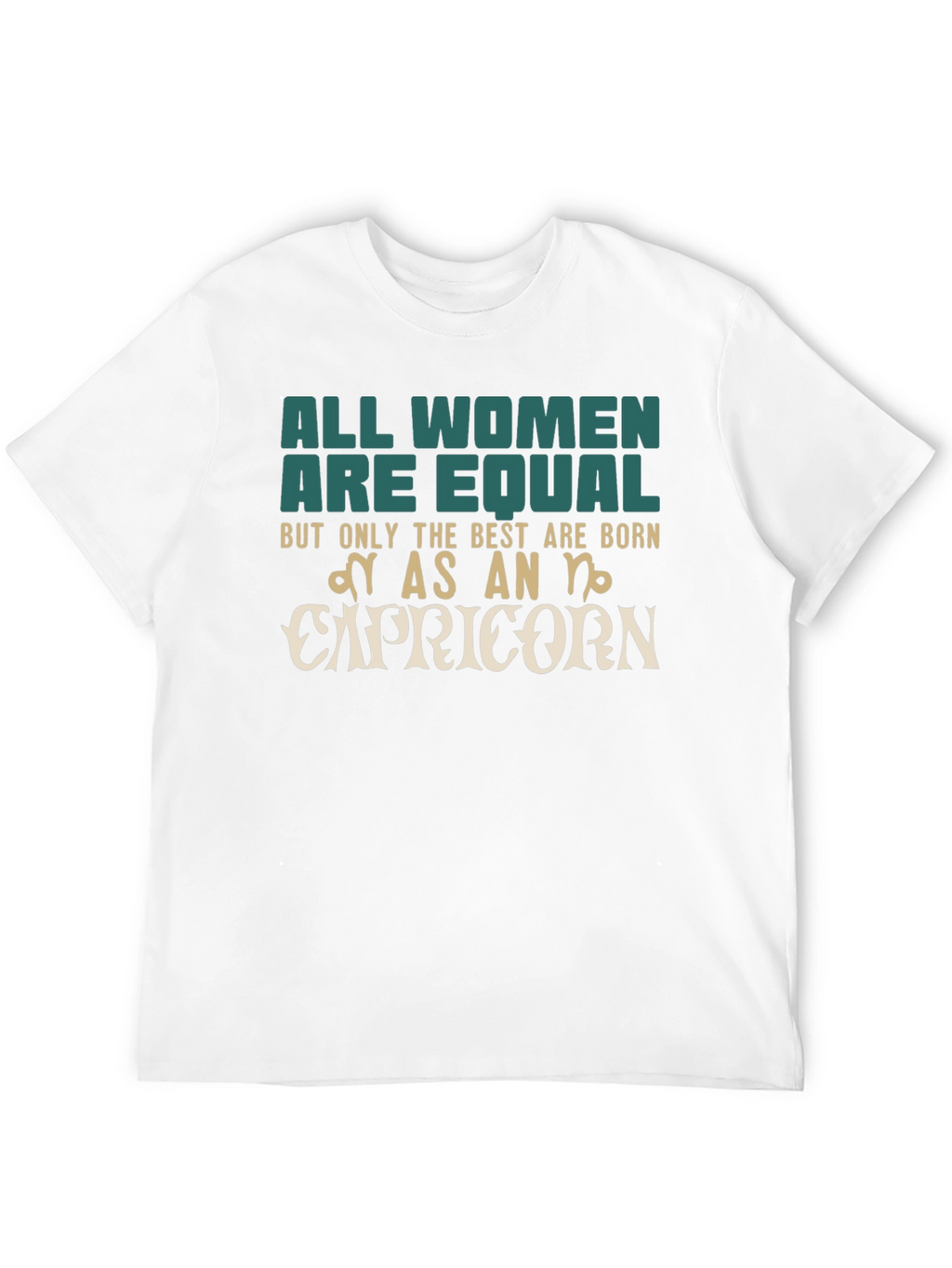 Capricorn Zodiac Womens Graphic T-Shirt