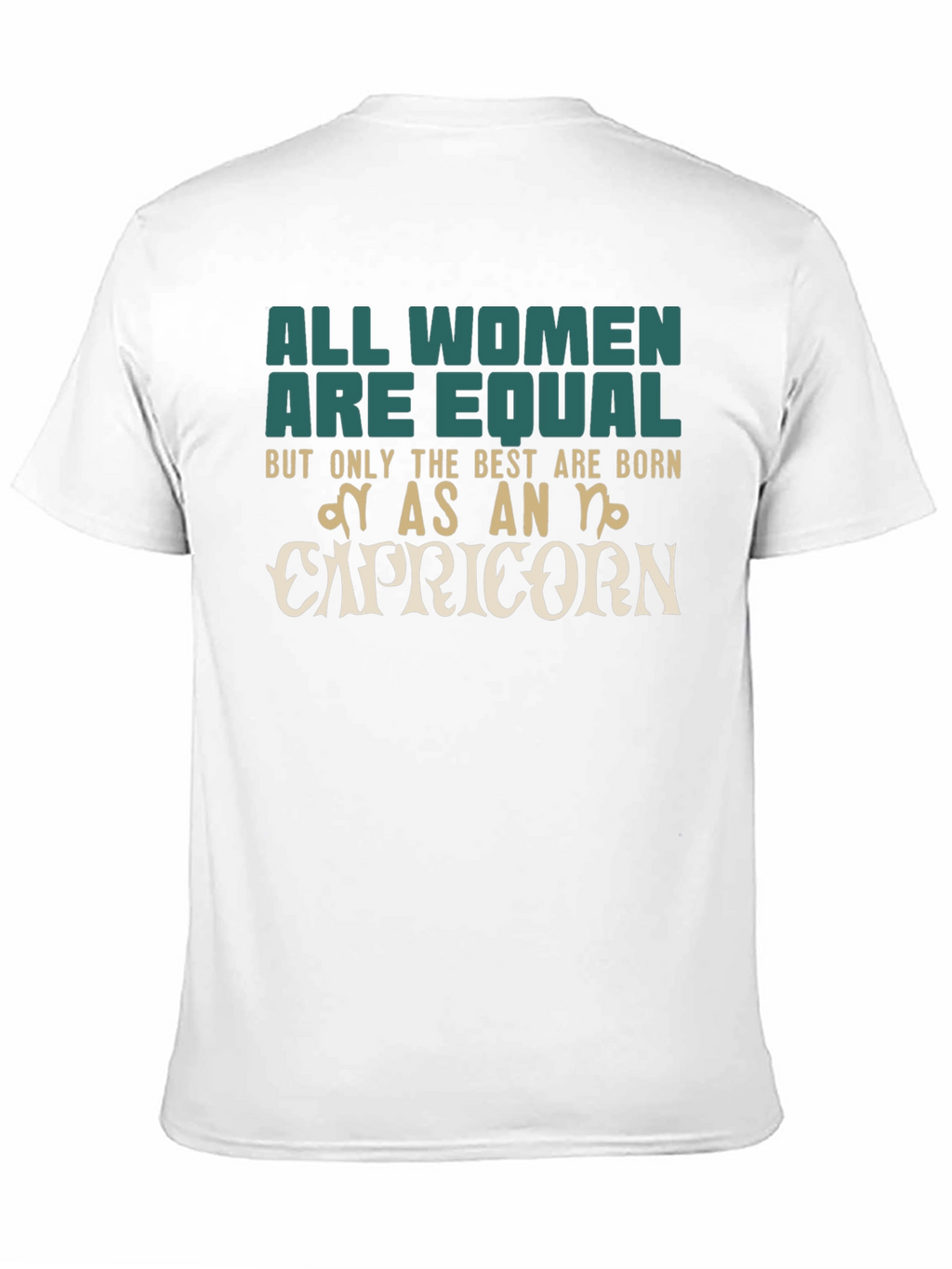 Capricorn Zodiac Womens Graphic T-Shirt