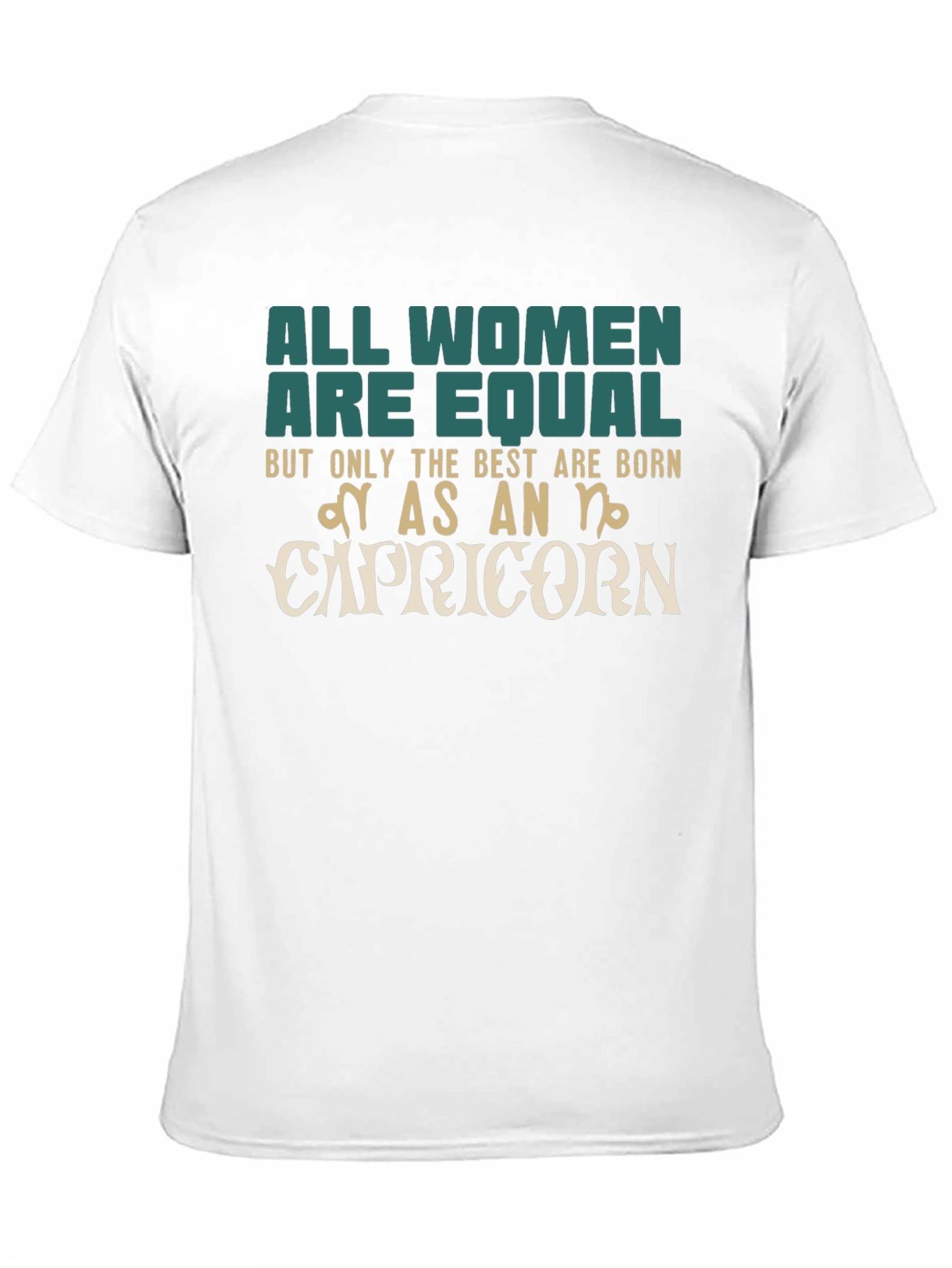 Capricorn Zodiac Womens Graphic T-Shirt