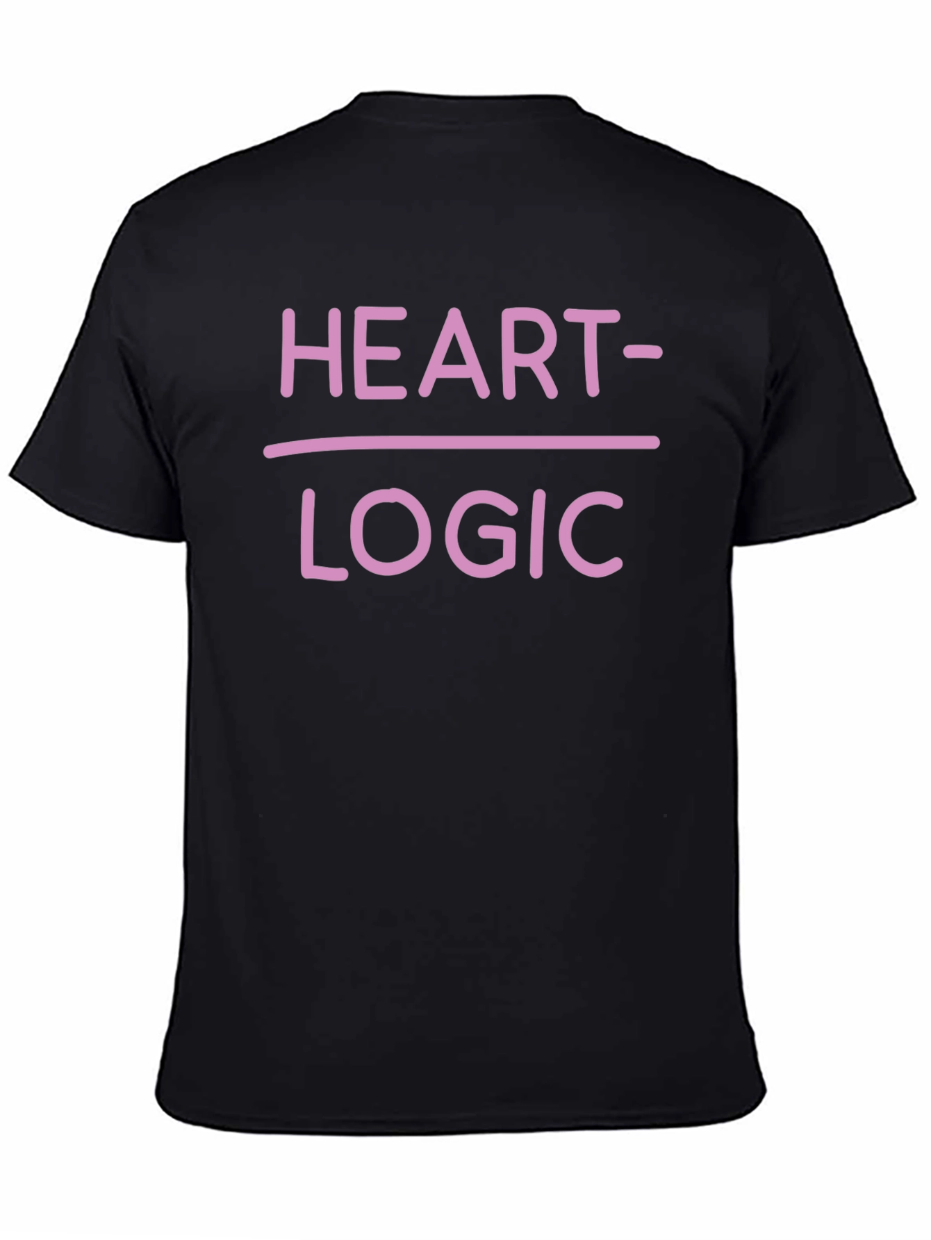 Heart Over Logic Graphic Tee - Funny Novelty Shirt