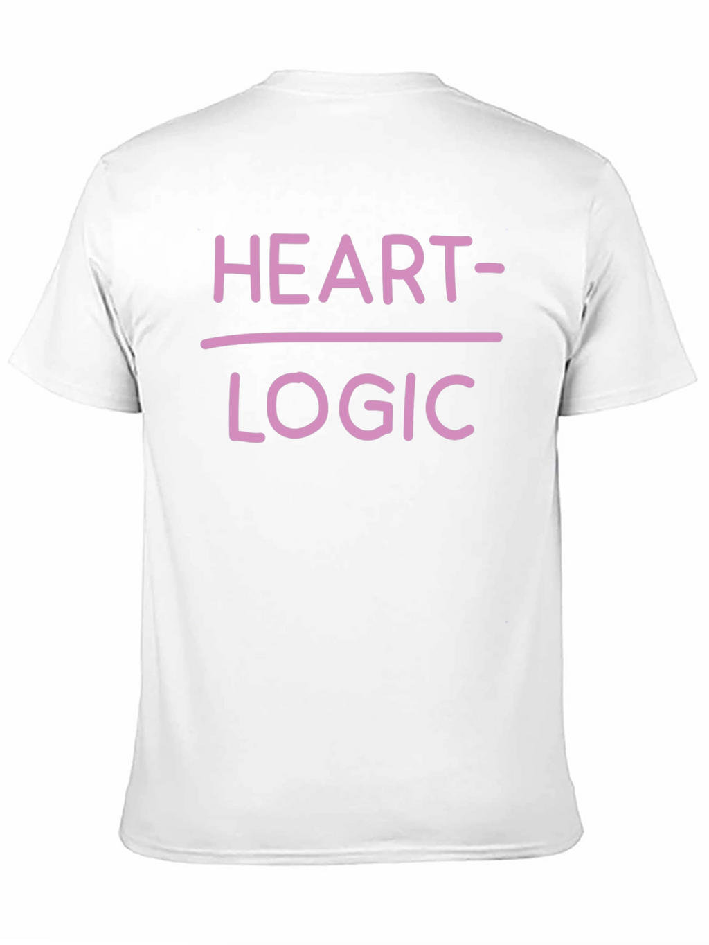 Heart Over Logic Graphic Tee - Funny Novelty Shirt