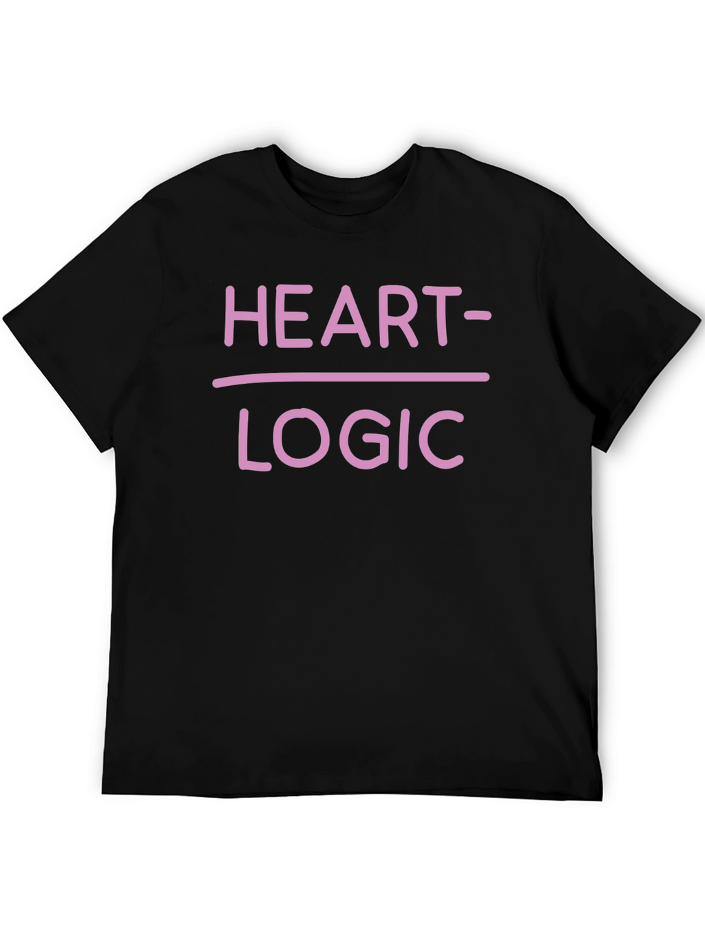 Heart Over Logic Graphic Tee - Funny Novelty Shirt