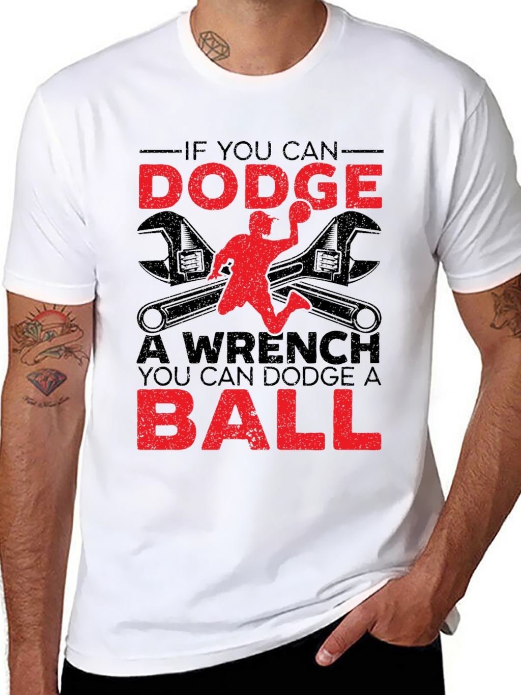Dodgeball Wrench Graphic T-Shirt