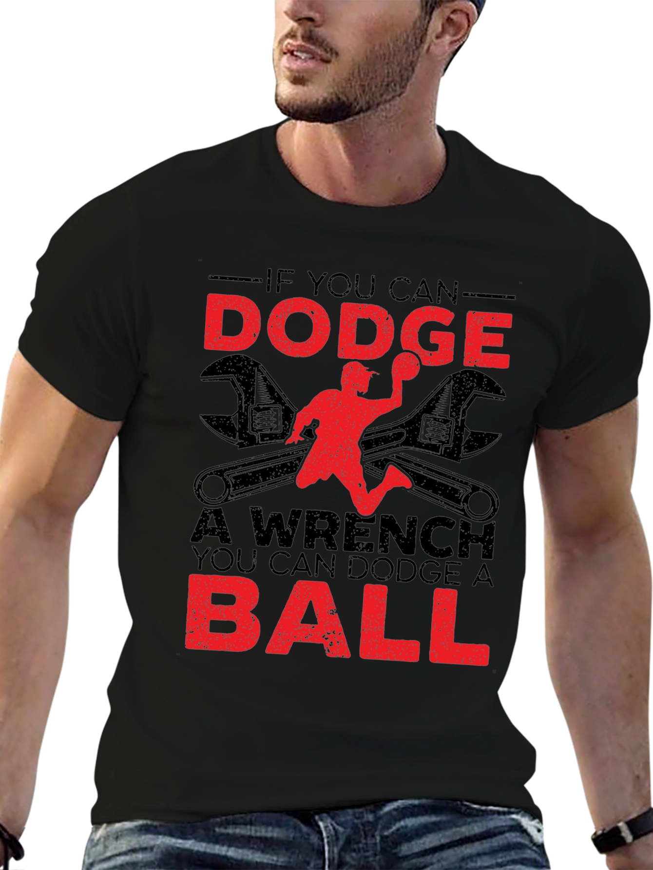 Dodgeball Wrench Graphic T-Shirt