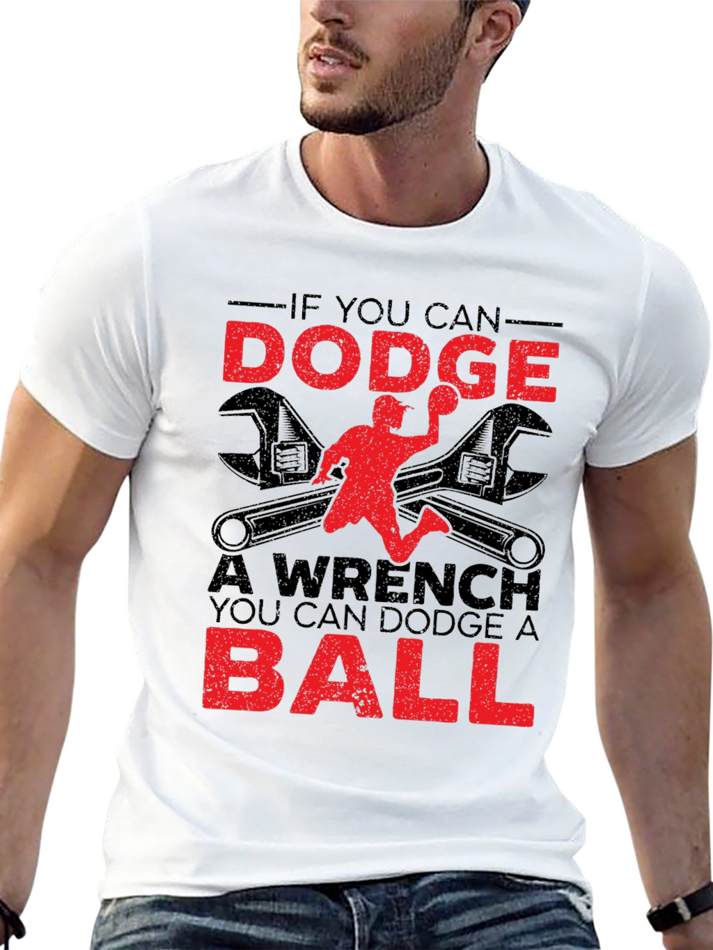 Dodgeball Wrench Graphic T-Shirt