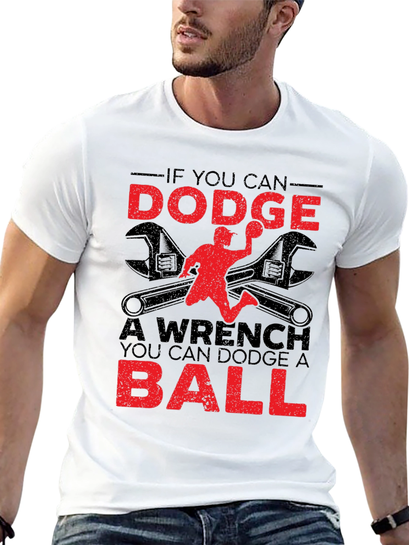 Dodgeball Wrench Graphic T-Shirt