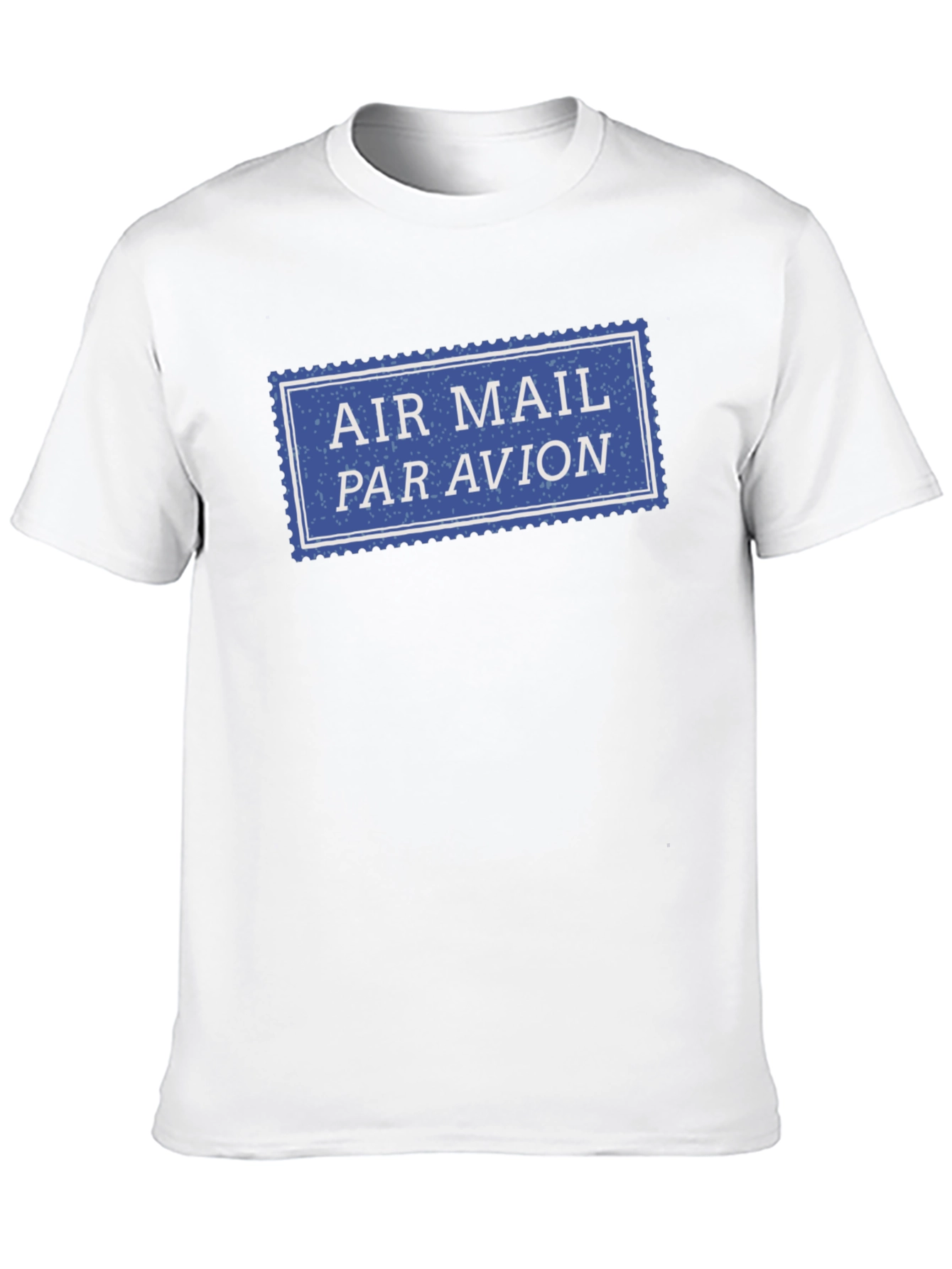 Air Mail Par Avion Stamp T-Shirt - Classic Style