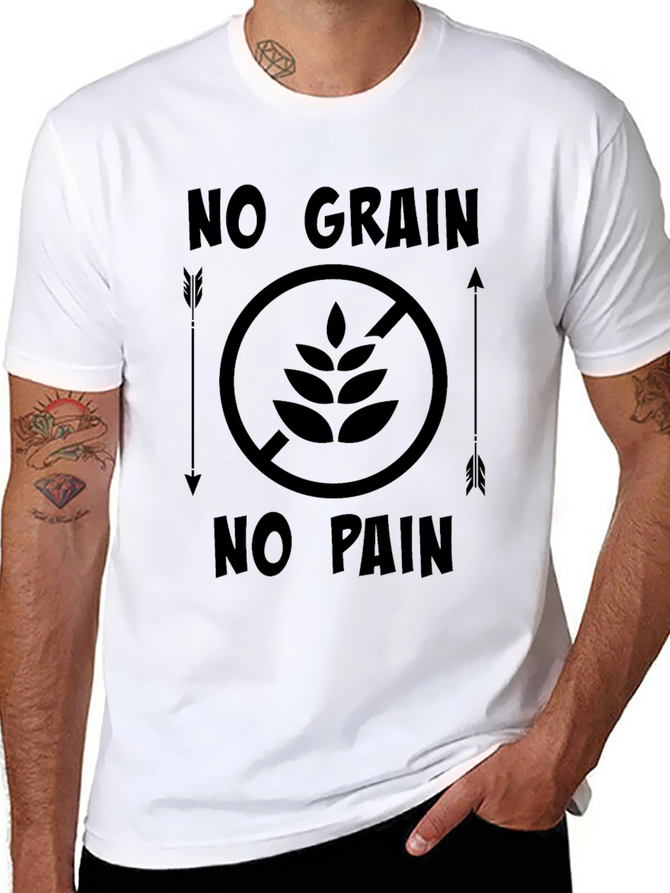 No Grain No Pain Graphic T-Shirt