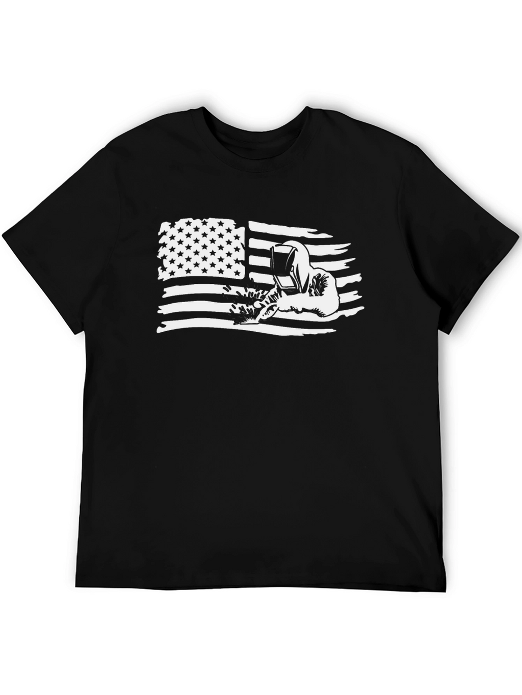 Welder American Flag Graphic T-Shirt
