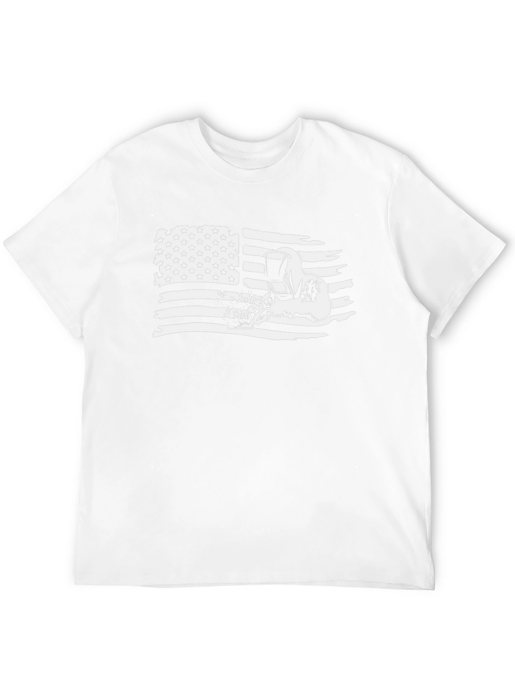 Welder American Flag Graphic T-Shirt