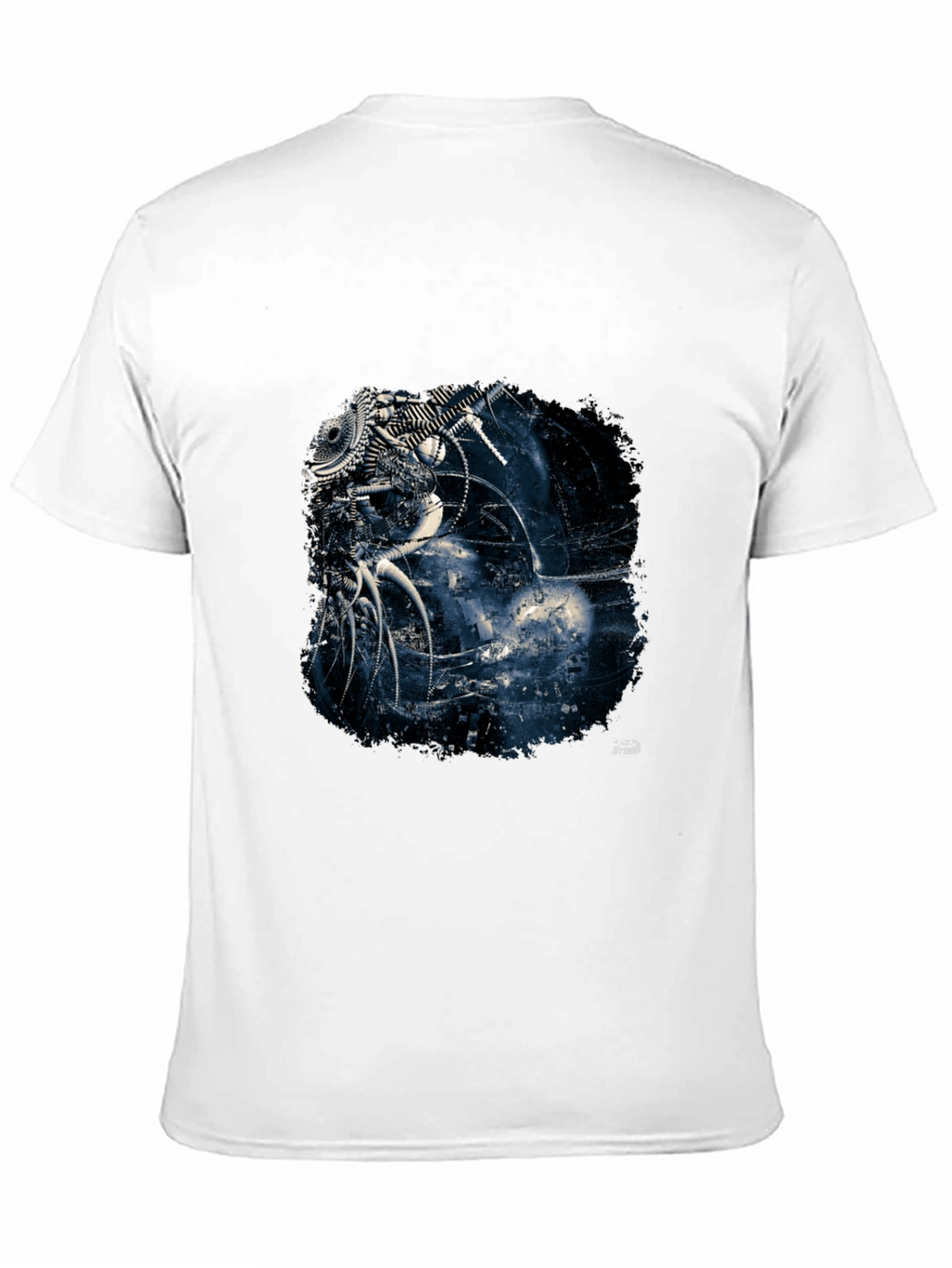Abstract Machine Design Black T-Shirt