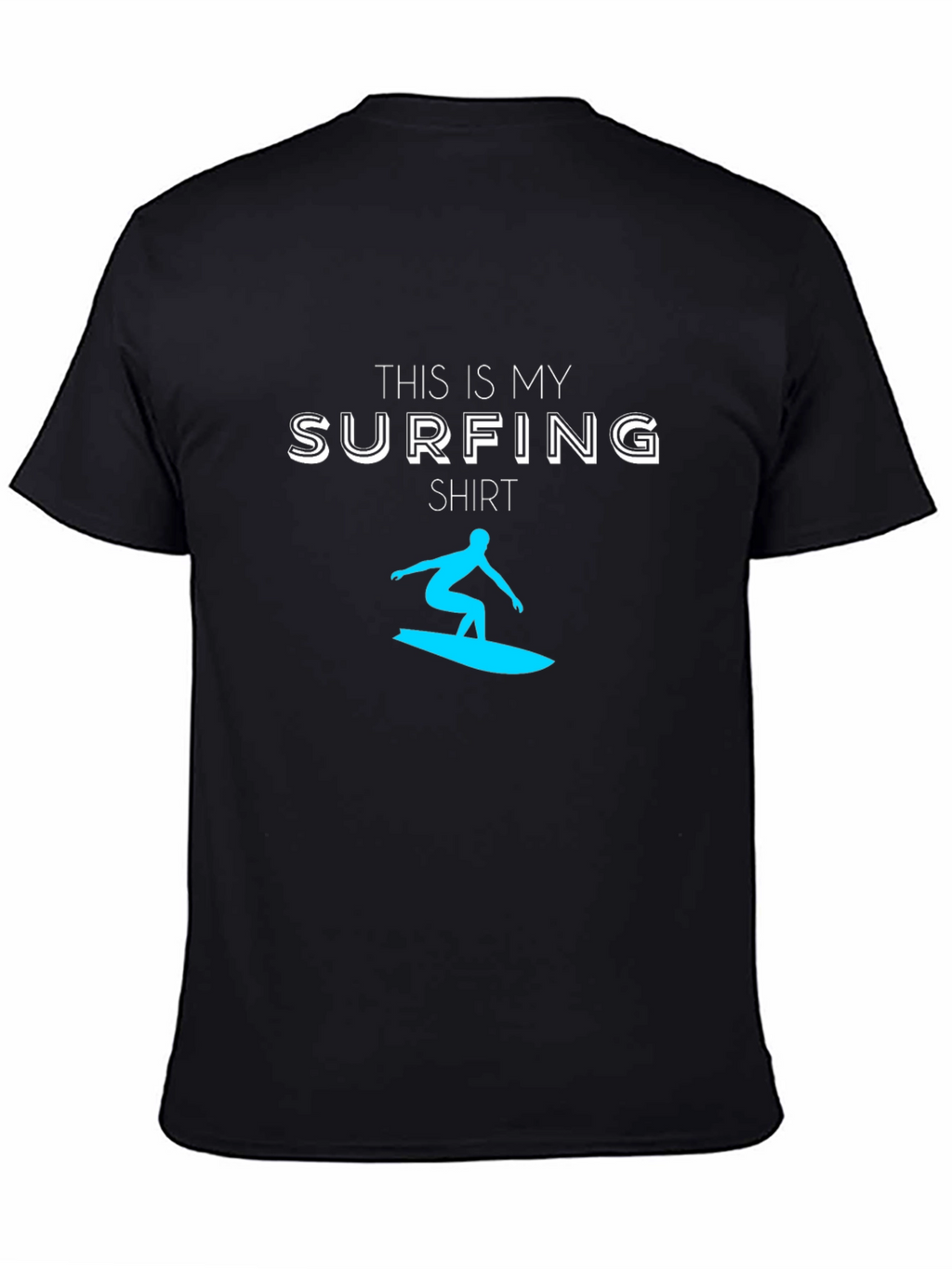 Surfing Shirt - Mens Black Tee