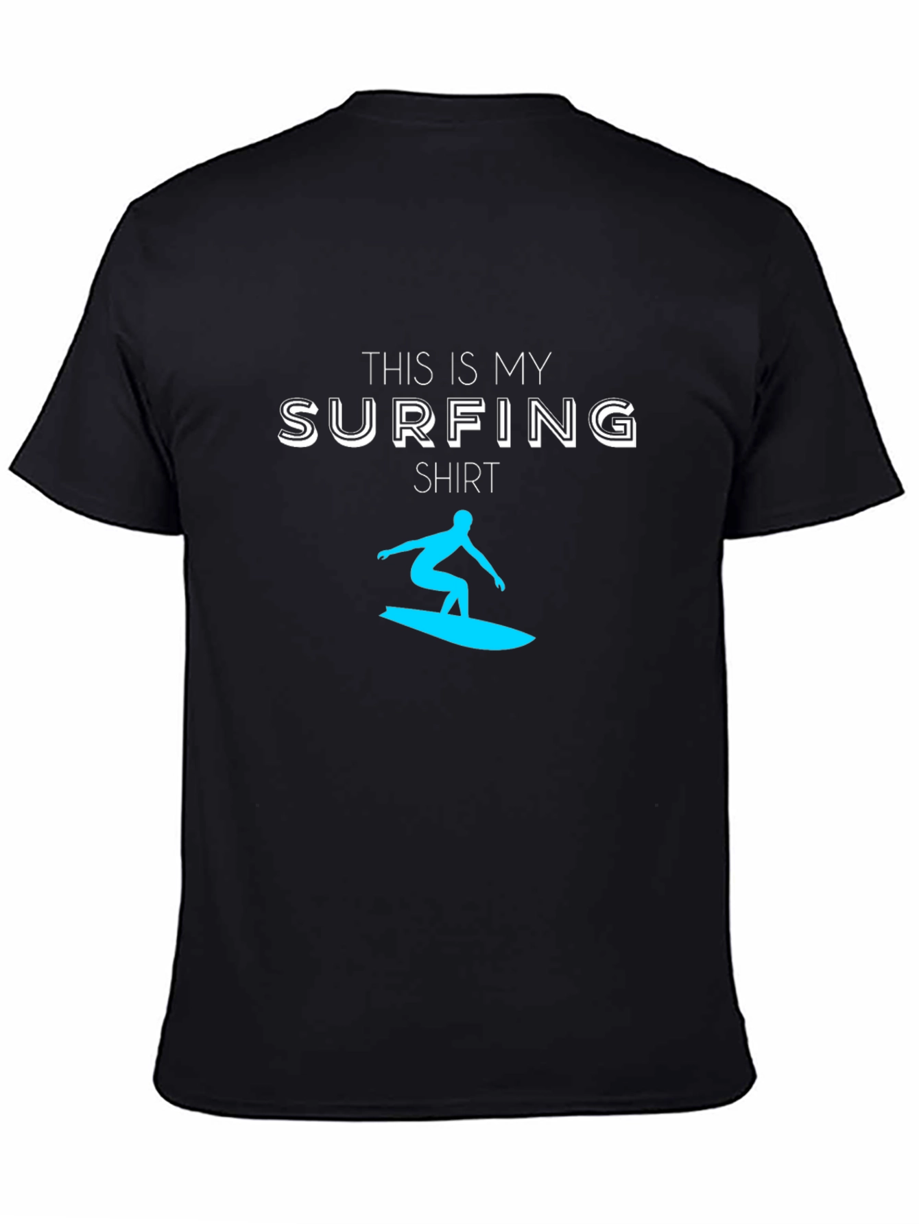 Surfing Shirt - Mens Black Tee