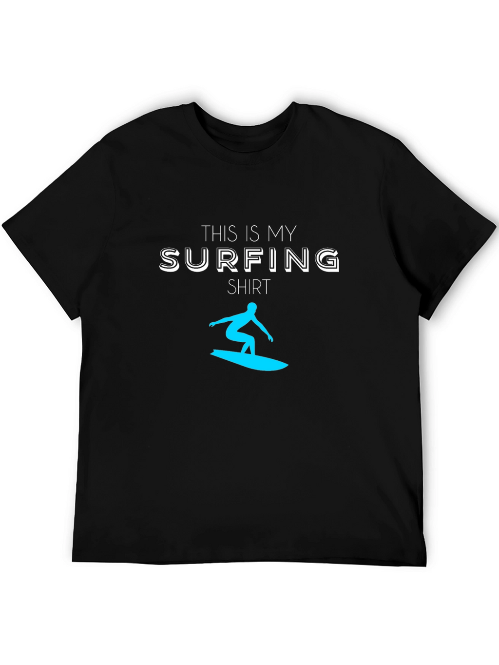 Surfing Shirt - Mens Black Tee