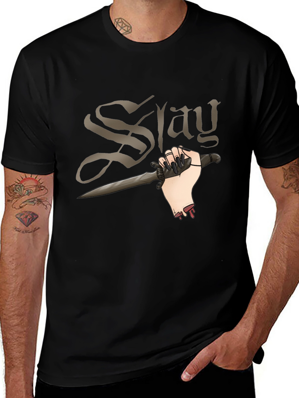 Slay Graphic T-Shirt - Black