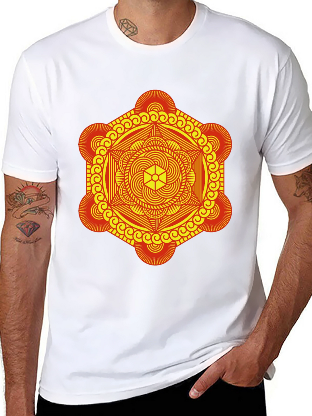 Geometric Mandala Graphic Tee