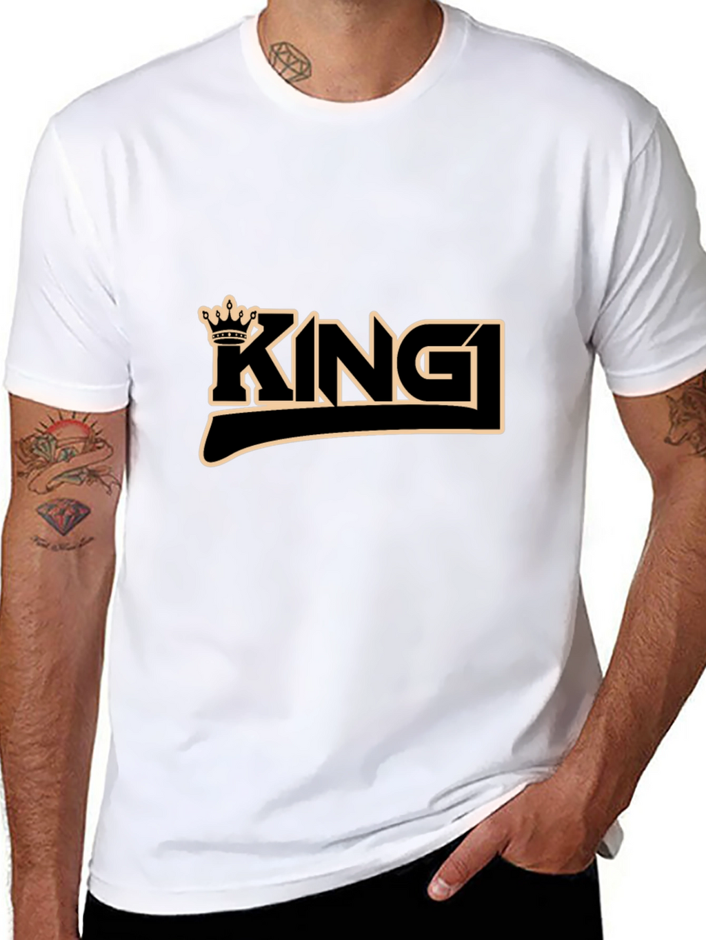 King Crown Graphic Black T-Shirt