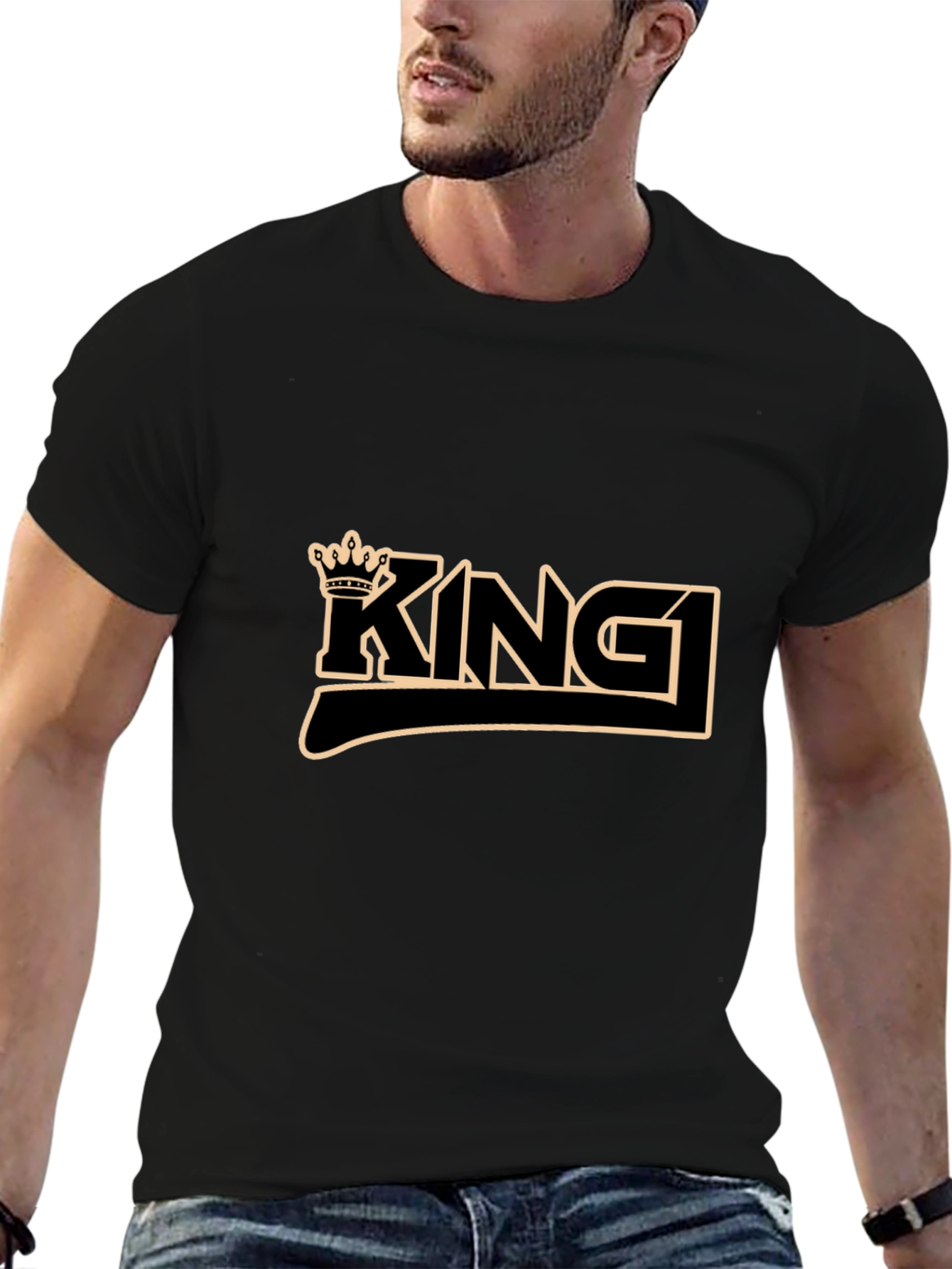 King Crown Graphic Black T-Shirt