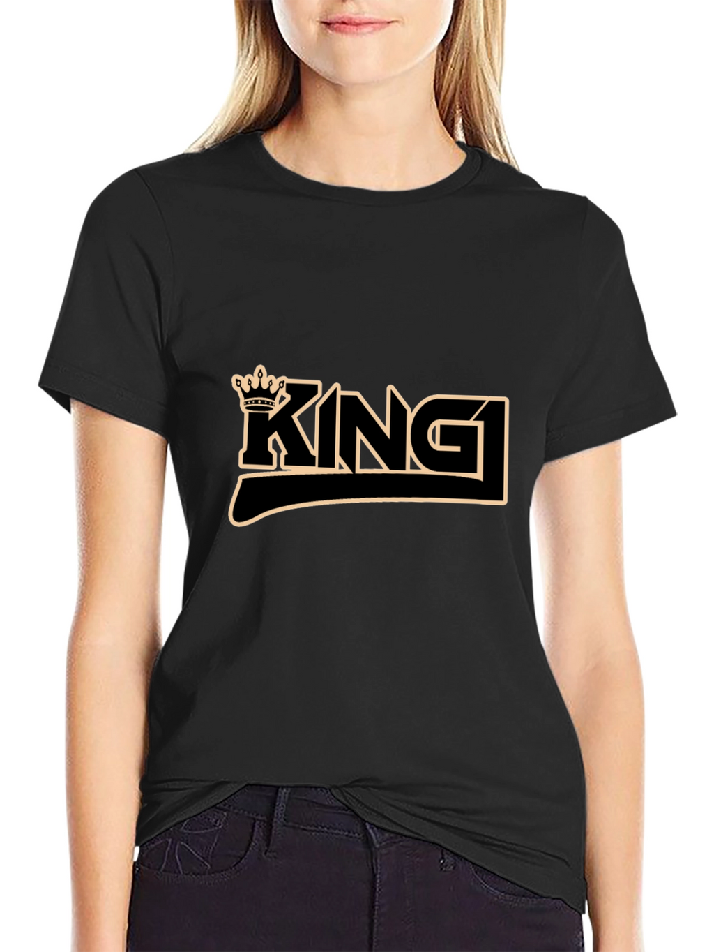 King Crown Graphic Black T-Shirt