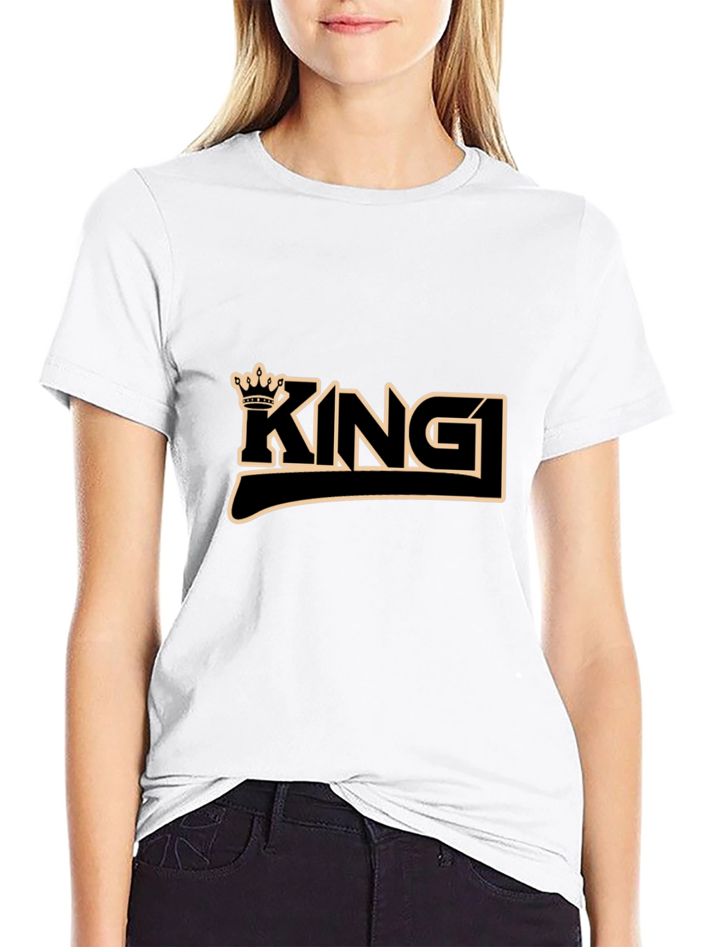 King Crown Graphic Black T-Shirt