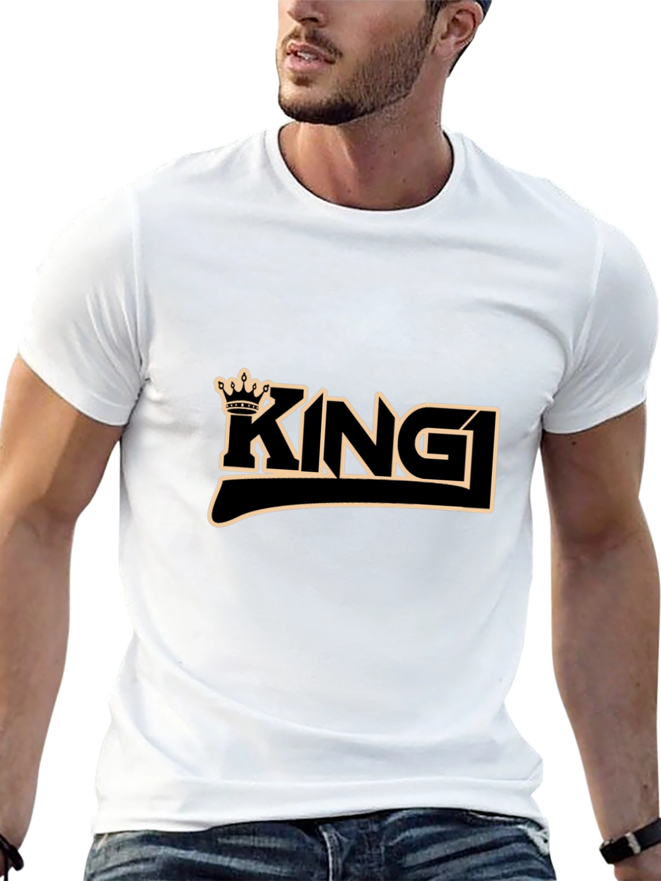 King Crown Graphic Black T-Shirt