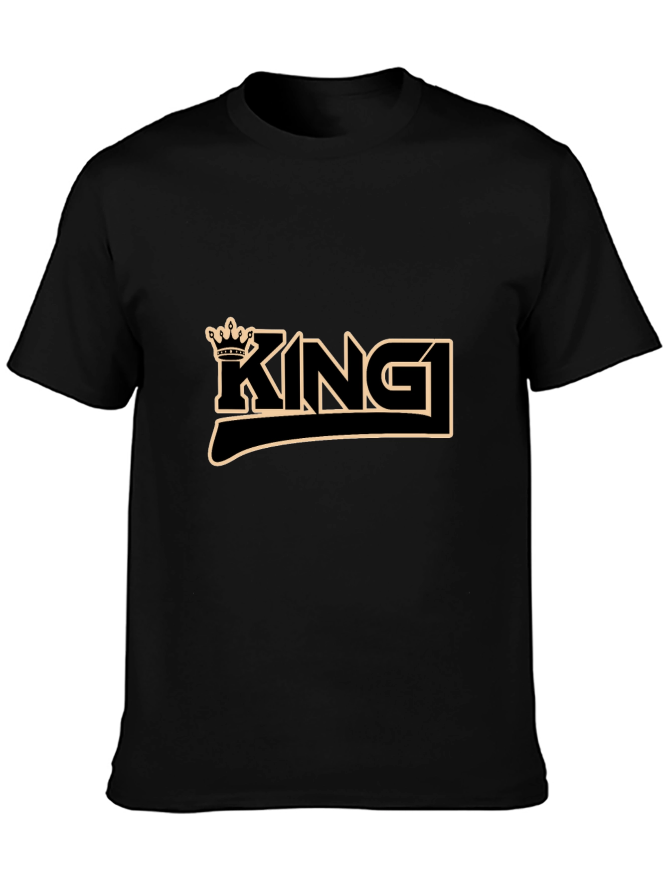 King Crown Graphic Black T-Shirt