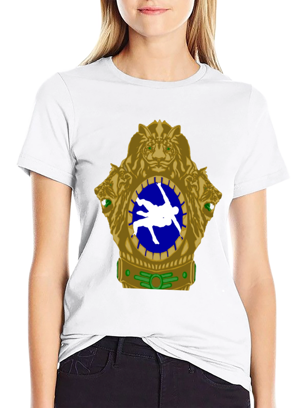 Wrestling Tiger Emblem T-Shirt