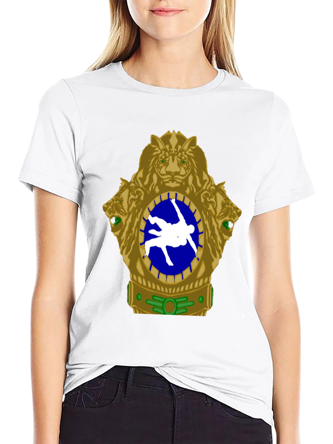 Wrestling Tiger Emblem T-Shirt