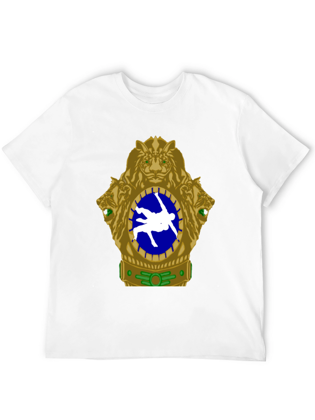 Wrestling Tiger Emblem T-Shirt