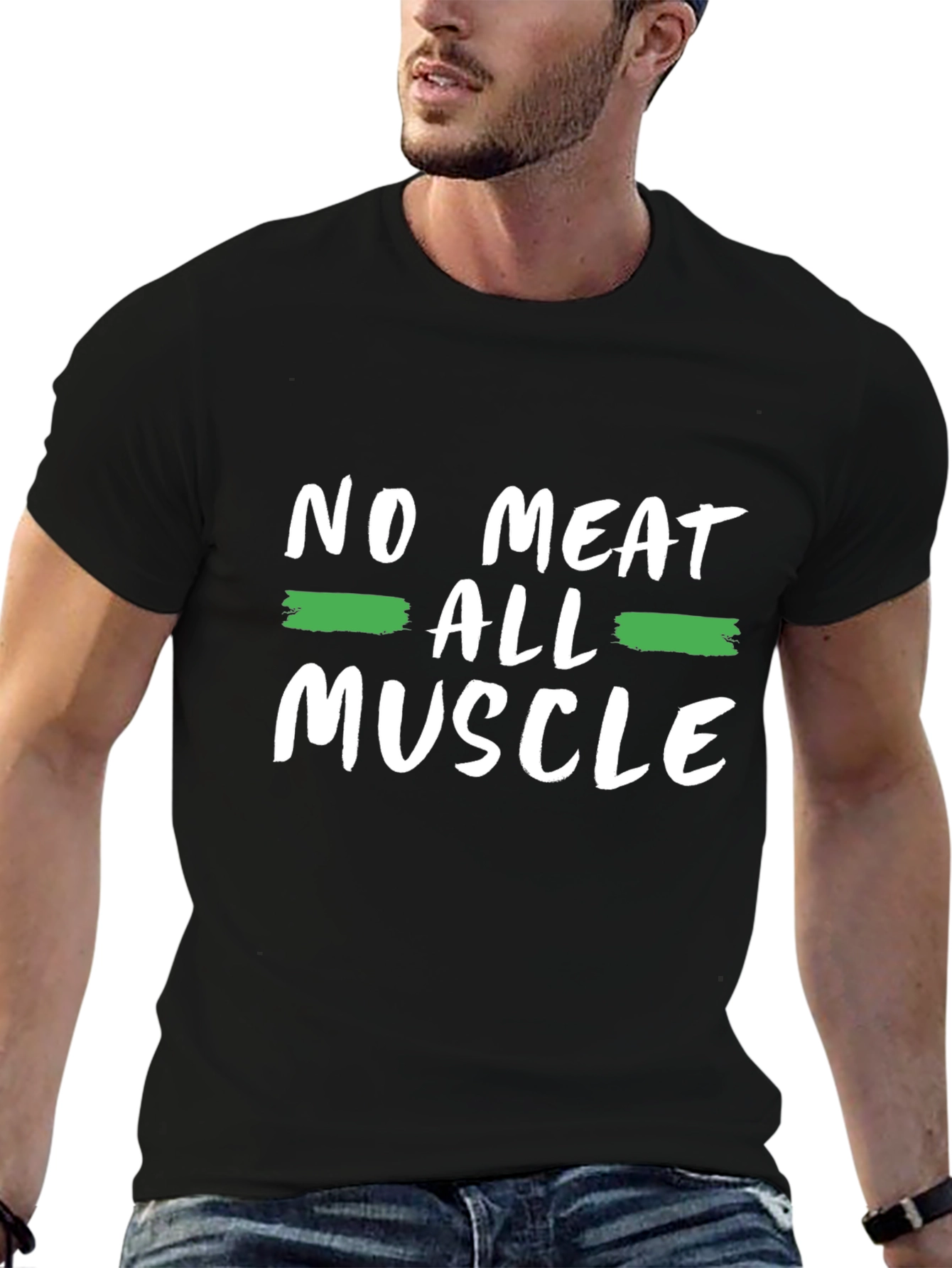 No Meat All Muscle T-Shirt - Vegan Strong!