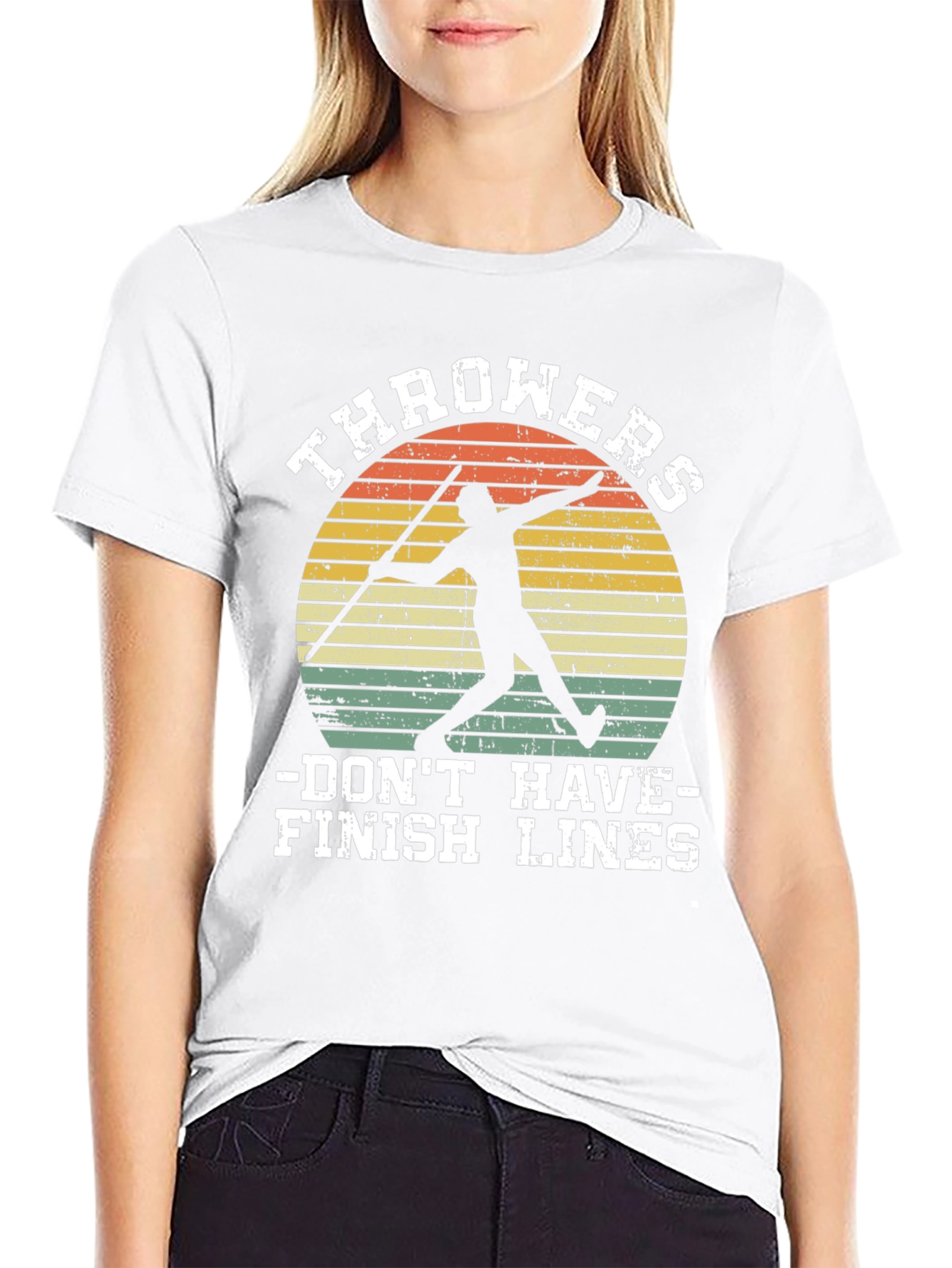 Throwers Dont Have Finish Lines Graphic Tee