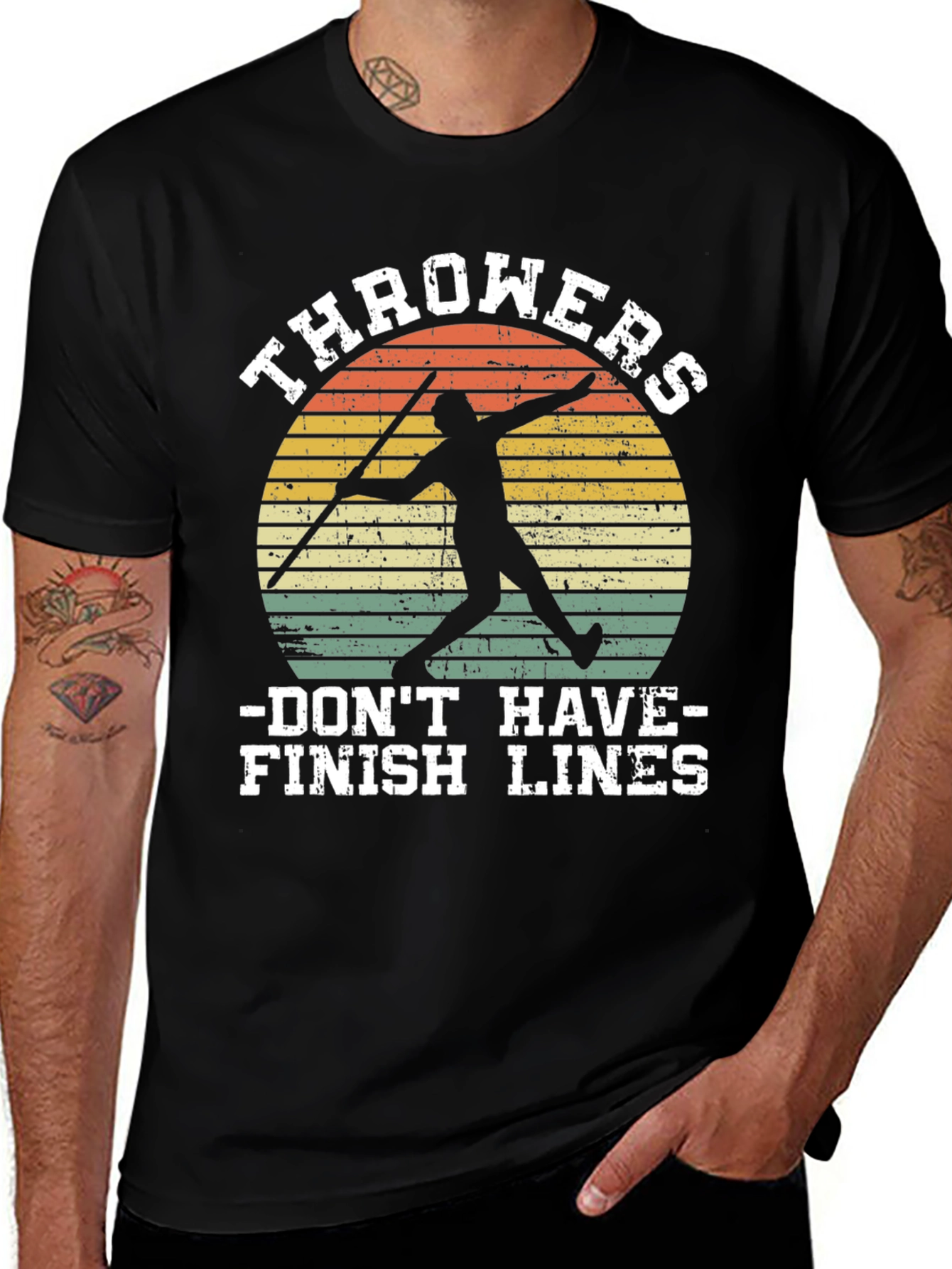 Throwers Dont Have Finish Lines Graphic Tee