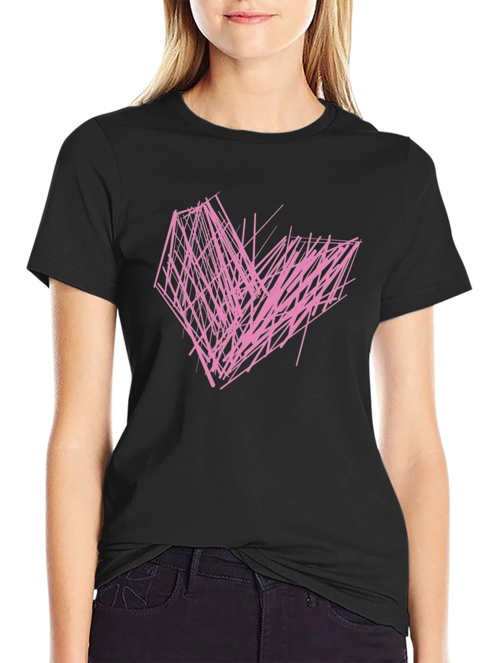 Abstract Heart Tee - Modern Graphic T-Shirt