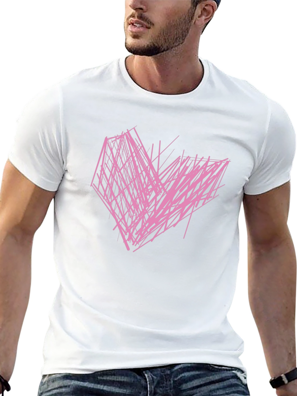 Abstract Heart Tee - Modern Graphic T-Shirt