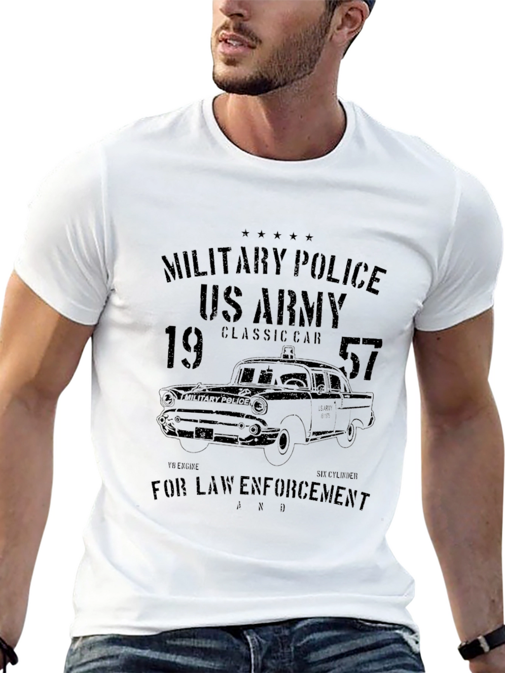 Military Police US Army Classic Car T-Shirt