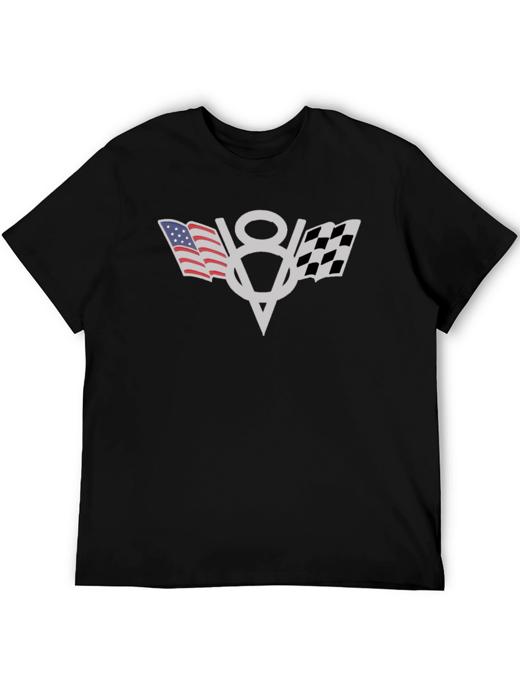 American Flag V8 Engine T-Shirt