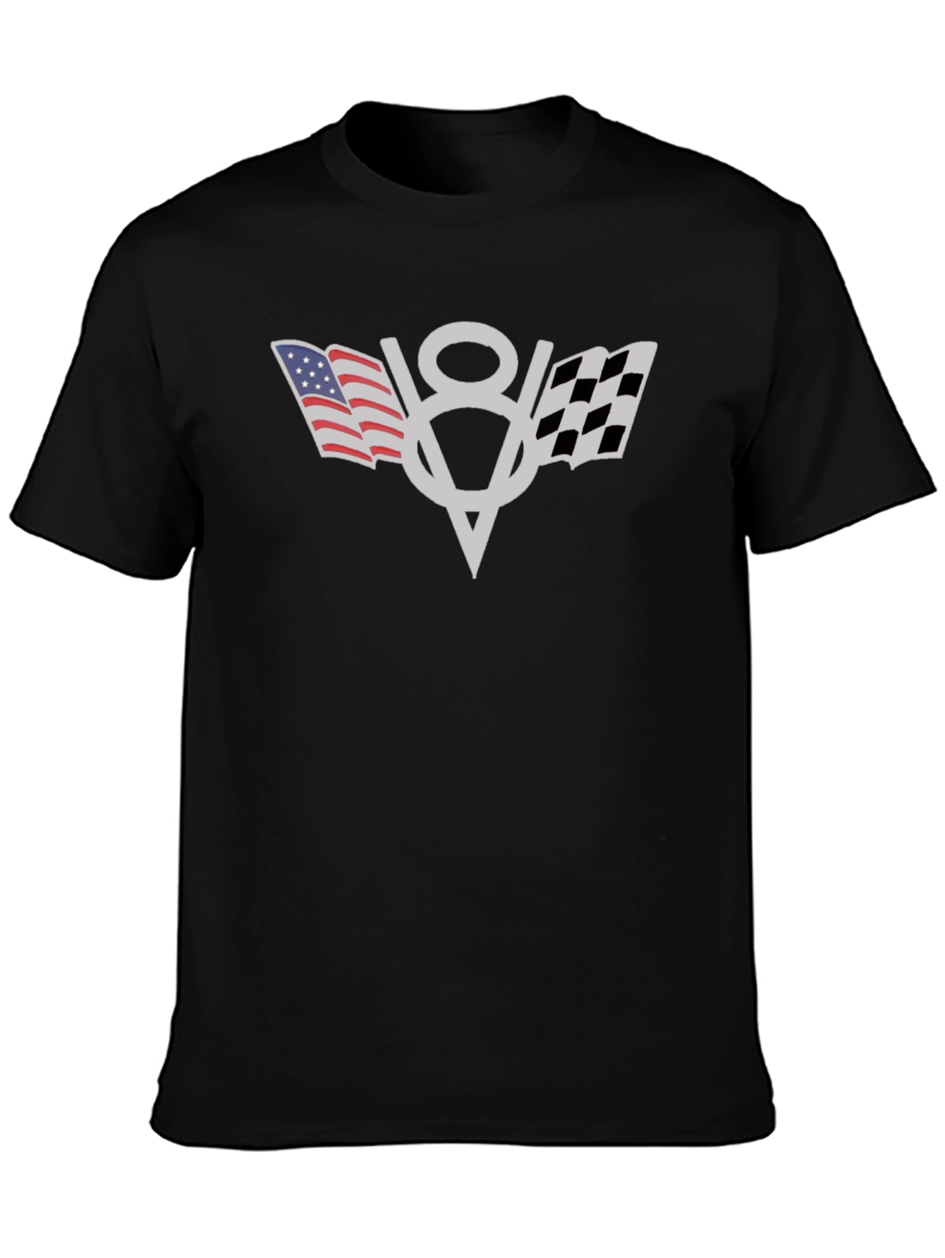 American Flag V8 Engine T-Shirt