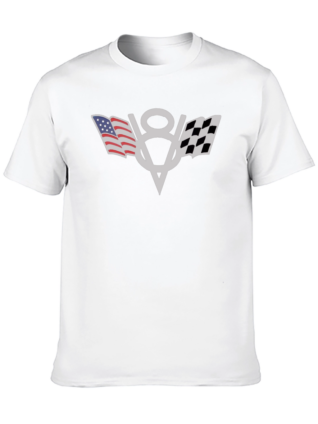 American Flag V8 Engine T-Shirt