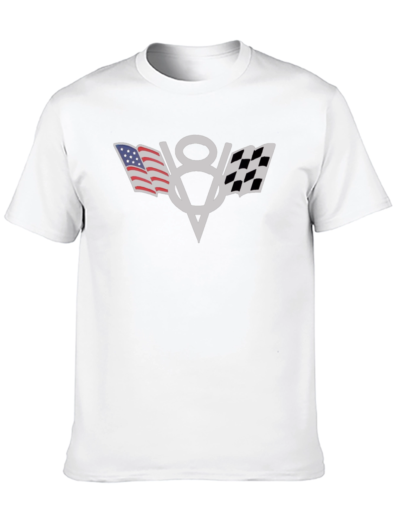 American Flag V8 Engine T-Shirt