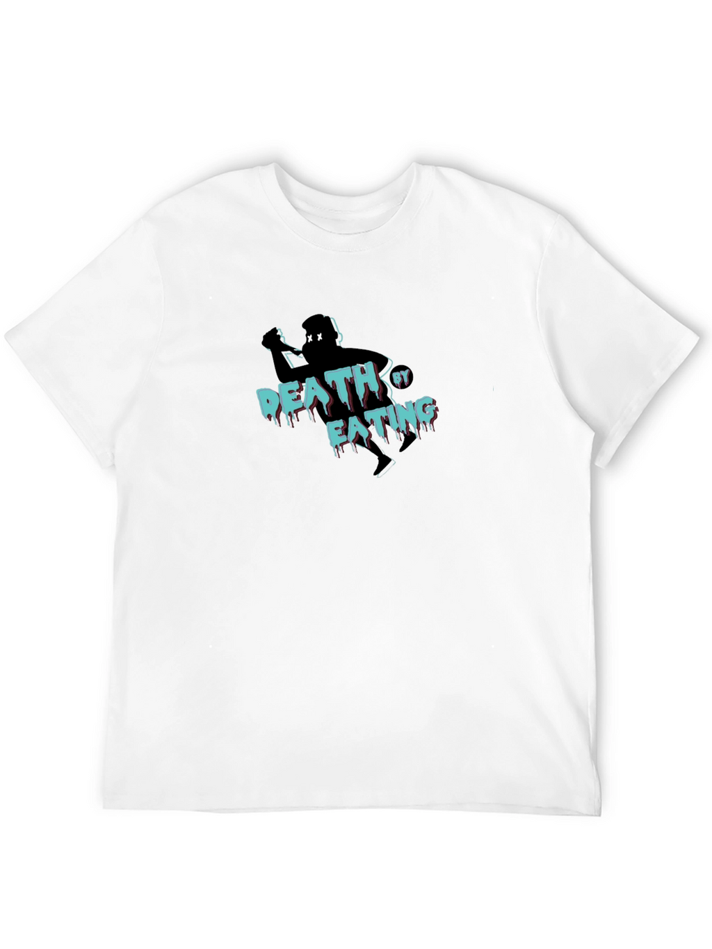 Death By Eating T-Shirt - Funny Graphic Tee