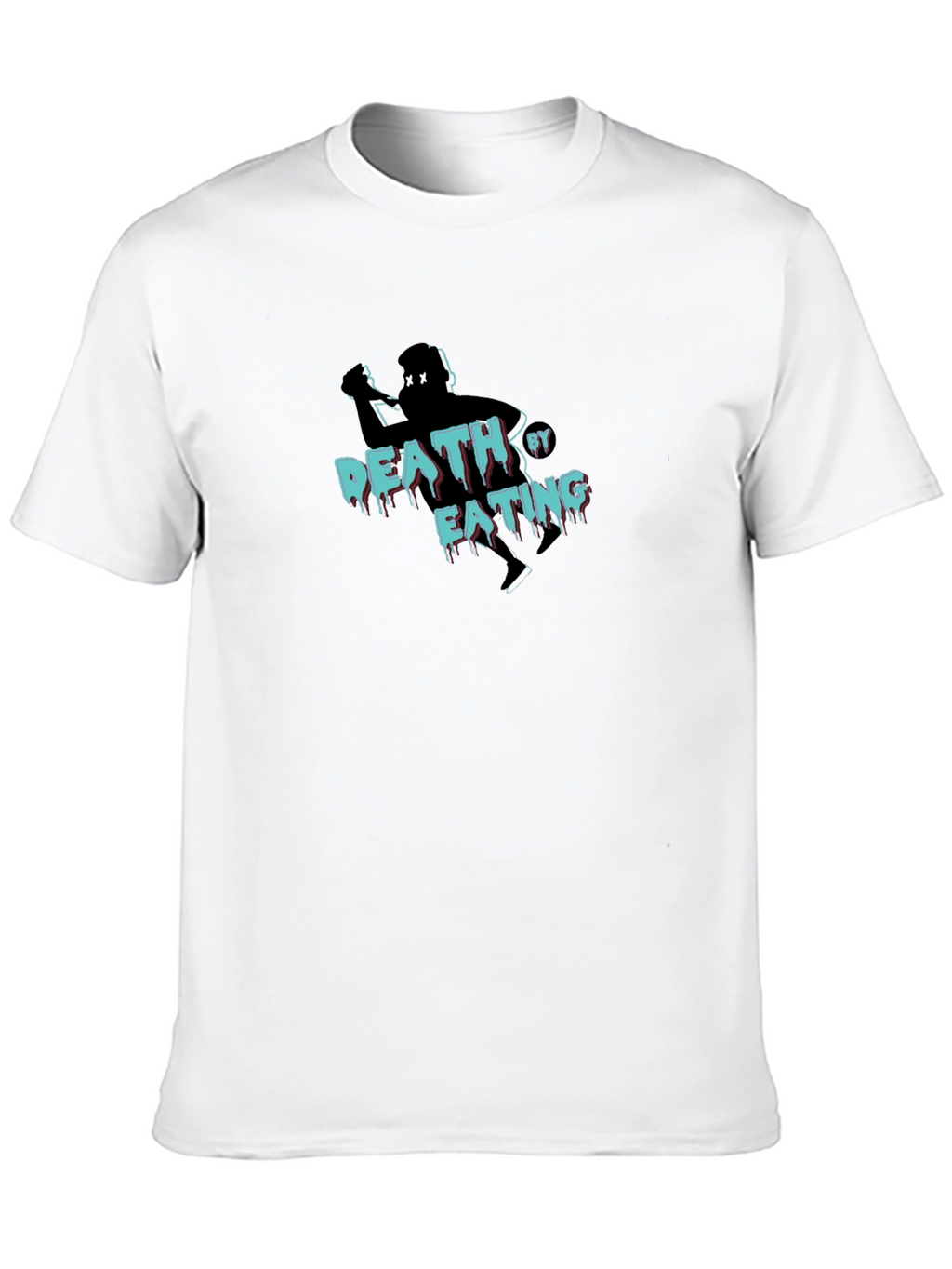 Death By Eating T-Shirt - Funny Graphic Tee